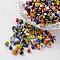 8/0 Opaque Colours Seep Glass Beads, Round Seed Beads, Mixed Color, 2.5~3x2~3mm, Hole: 0.8mm, about 15000pcs/450g
