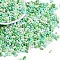 Glass Seed Beads, Round Hole, Peanut, Lime Green, 3.5x6x3.5mm, Hole: 0.8mm, about 4500pcs/pound
