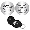 201 Stainless Steel Commemorative Coin, Pocket Hug Coin, Inspirational Quote Coin, Decision Maker, Flat Round, Stainless Steel Color, Ghost, 30x2mm