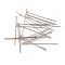 Tarnish Resistant 304 Stainless Steel Flat Head Pins, Stainless Steel Color, 30x0.6mm, 22 Gauge, Head: 1.5mm