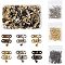 OLYCRAFT 60PCS Antique Right Latch Hook Hasp Wood Jewelry Box Latch Hook Clasp 3-Color Swing Arm Lock Clasp with Replacement 60pcs Screws for Jewelry Box Cabinet - Antique Bronze, Gold, Platinum
