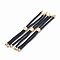 Nylon Twisted Cord Bracelet Making, Slider Bracelet Making, with Brass Findings, Golden, Black, 8.7 inch~9.3 inch(22.2cm~23.8cm), 3mm, hole: 1.5mm