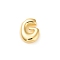 Brass Pendants, Cadmium Free & Nickel Free & Lead Free, Real 18K Gold Plated, Letter G, 22.5x17x6.5mm, Hole: 3x3mm