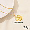 304 Stainless Steel Wolf Pendant Necklace, Cable Chain Necklaces