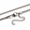 Tarnish Resistant 304 Stainless Steel Box Chain Necklaces, Stainless Steel Color, 23.6 inch(59.9cm),2.5mm