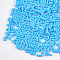 Handmade Polymer Clay Sprinkle Beads, Fake Food Craft, No Hole, Column, Deep Sky Blue, 2~6x1.5mm