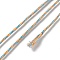 Polyester Twisted Cord, Round, for DIY Jewelry Making, Light Sky Blue, 1.2mm, about 38.28 Yards(35m)/Roll