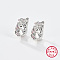 Flower/Star/Footprint/Unicorn 925 Sterling Silver Hoop Earrings, Unicorn, 14x9x10mm