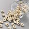TOHO Short Magatama Beads, Japanese Seed Beads, (51) Opaque Light Beige, 6x5.5x3.5mm, Hole: 2mm, about 450g/bag