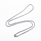 Non-Tarnish 304 Stainless Steel Curb Chain Necklaces, with Lobster Claw Clasps, Stainless Steel Color, 19.7 inch(50cm), 2mm
