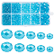 Electroplate Glass Beads Strands, Faceted, Rondelle, Deep Sky Blue, 3~10x2~8mm, Hole: 0.4~1mm, 780pcs/box