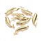 Alloy Pendants, Lead Free & Nickel Free & Cadmium Free, Fish, Real 18K Gold Plated, 14x39.5x4mm, Hole: 2.5mm