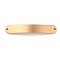 304 Stainless Steel Brushed Curved Rectangle Connector Charms, Golden, 6.5x39.5x1.5mm, Hole: 1.4mm