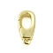 Brass Spring Gate Rings, Cadmium Free & Nickel Free & Lead Free, Golden, 14.5x7x3mm, Hole: 1.4mm