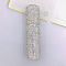 Plastic & Rhinestone Spray Bottle, Column, Crystal AB, 2.5x10.5cm, Capacity: 10ml(0.34fl. oz)