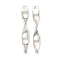 Non-Tarnish 304 Stainless Steel Connector Charms, Twist Bar Links, Stainless Steel Color, 30x4x4mm, Hole: 1.5mm