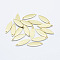 Brass Pendant, Long-Lasting Plated, Real 18K Gold Plated, Nickel Free, Horse Eye, 16x5x1mm, Hole: 1mm
