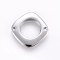 Tarnish Resistant 304 Stainless Steel Links connectors, Rhombus, Stainless Steel Color, 15x15x2mm, Hole: 1.4mm