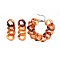Dangle Earring & Bracelets Jewelry Sets, with Imitation Gemstone Style Acrylic and 304 Stainless Steel Findings, Stainless Steel Color, Goldenrod, 7-1/4 inch~7-7/8 inch(18.5~20cm), 67~84mm, Pin: 0.7mm