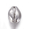 Tarnish Resistant 304 Stainless Steel Links connectors, Cowrie Shell, Stainless Steel Color, 11x7.5x4.5mm