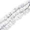 Natural Howlite Beads Strands, Nuggets, 5.5~15x7.5~9x6~7.5mm, Hole: 0.9mm, about 40~44pcs/strand, 14.76''~15.35''(37.5~39cm)