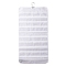 80 Pockets Double Sided Hanging Jewelry Display Organizer Rolls with Rotating Hook, Non-woven Foldable Jewelry Storage Bags for Ring Necklace Bracelet Necklace, Snow, 860x430mm