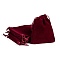 Rectangle Velvet Pouches, Gift Bags, Dark Red, 12x10cm