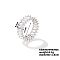Fashionable Brass Rhinestone Plaid Ring Jewelry, Platinum, Clear, show in picture