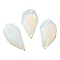 Opalite Pendants, Faceted Half Heart Charms, 27x14x5.5mm, Hole: 1.5mm