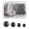 Brass Beads, Round, Gunmetal, 3mm, 4mm, 5mm, 6mm, Each Size 50pcs/box