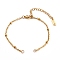 304 Stainless Steel Cable Chains Bracelets Making, with Lobster Claw Clasps and Jump Rings, Golden, 6-1/4 inch(15.8cm)