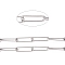 Tarnish Resistant 304 Stainless Steel Paperclip Chains, Drawn Elongated Cable Chains, Soldered, with Spool, Stainless Steel Color, Links: 21.5x6x1mm, about 32.8 Feet(10m)/roll