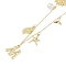 Bohemian Summer Beach Style 18K Gold Plated Shell Shape Initial Pendant Necklaces