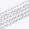 Brass Rhinestone Strass Chains, Rhinestone Cup Chains, Silver Color Plated, Crystal, 2.6mm, , about 10yards/bundle