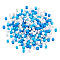 Opaque Glass Round Seed Beads, Mixed Colors, Dodger Blue, 2~2.5x1.5~2mm, Hole: 0.9mm, about 12000pcs/bag