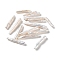 Natural Keshi Pearl Cultured Freshwater Pearl Beads, Baroque Pearls, Undrilled/No Hole, Column, WhiteSmoke, 22~35.5x3~5mm