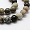 Natural Polychrome Jasper/Picasso Stone/Picasso Jasper Bead Strands, Round, 8mm, Hole: 1.5mm, about 48pcs/strand, 15.3 inch(39cm)