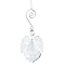 Teardrop Glass Hanging Suncatcher Pendant Decoration, Crystal Ceiling Chandelier Ball Prism Pendants, with Stainless Steel Findings, Wing, 350mm