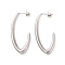 Non-Tarnish 304 Stainless Steel Stud Earrings for Women, Stainless Steel Color, 41x4mm