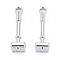 Alloy Pendants, Shovel Charms, Cadmium Free & Nickel Free & Lead Free, Platinum, 20.5x6x6mm, Hole: 1.6mm