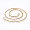 304 Stainless Steel Box Chain Necklaces, with Lobster Claw Clasps, Golden, 19.7 inch(50cm), 2.5mm
