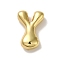Rack Plating Brass Pendants, Balloon Letter Charms, for Personalized Name Necklaces Making, Cadmium Free & Lead Free, Long-Lasting Plated, Real 18K Gold Plated, Letter Y, 22.5x14.5x6.5mm, Hole: 2mm
