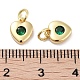 Латунные микро проложить кубического циркония подвески KK-C051-07G-04-3