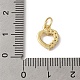 Подвески из латуни и прозрачного циркония с покрытием стойки KK-L216-013G-3