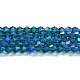 Прозрачные стеклянные бусины гальваническим пряди GLAA-F029-3mm-D01-1