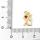 Латунь прокладывает кубические циркониевые прелести KK-U062-31G-3