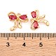 Латунные микро проложить кубического циркония подвески KK-S389-03G-03-3