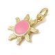 Подвески из латуни с покрытием из эмали KK-K392-50G-01-2
