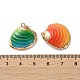 Подвески из морской оболочки SSHEL-B002-07G-01-3