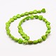 Сердце синтетические бирюзовые бусы нити TURQ-I019-12mm-05-2